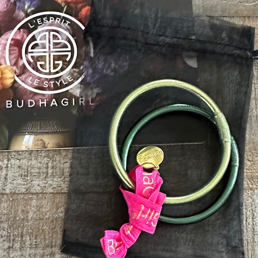Budhagirl Chic Green Bracelet Duo
